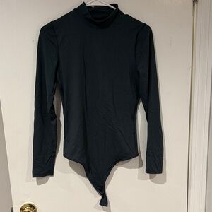 Abercrombie & Fitch Black Long Sleeve Bodysuit